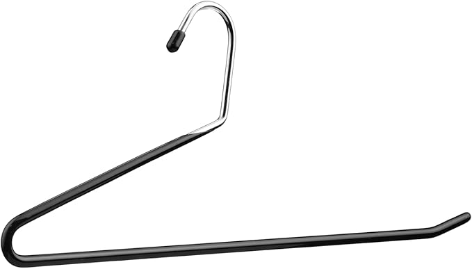 Open Ended Non Slip Pants Hangers - Metal Pant Hangers for Closet Organization - Space Saving Pants Hangers for Jeans, Trousers, Pants & Skirts – Pack of 40