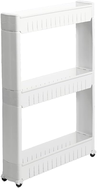 The Lakeside Collection Rolling Cart - 3-Tier Rolling Storage Cart