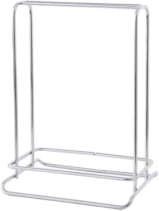 Clothes Hanger Organizer Rack Sturdy Stainless Steel Free Standing Clothes Caddy Storage Rack Holder Stacker for Wardrobe Closet & Room Tidier Laundry Rooms Drying Rack (2)
