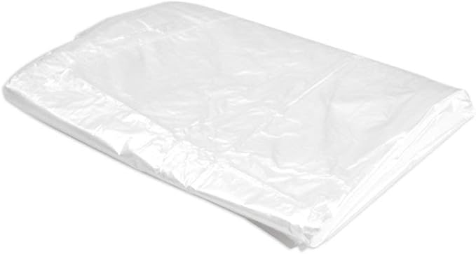 Fangkun Pack of 50 Garment Bag Transparent Clothing Dust Cover Dustproof Wateproof Storage Bag Suitable for Wedding Dresses Long Skirts Windbreakers Down Jackets 23.6 x 59 inches