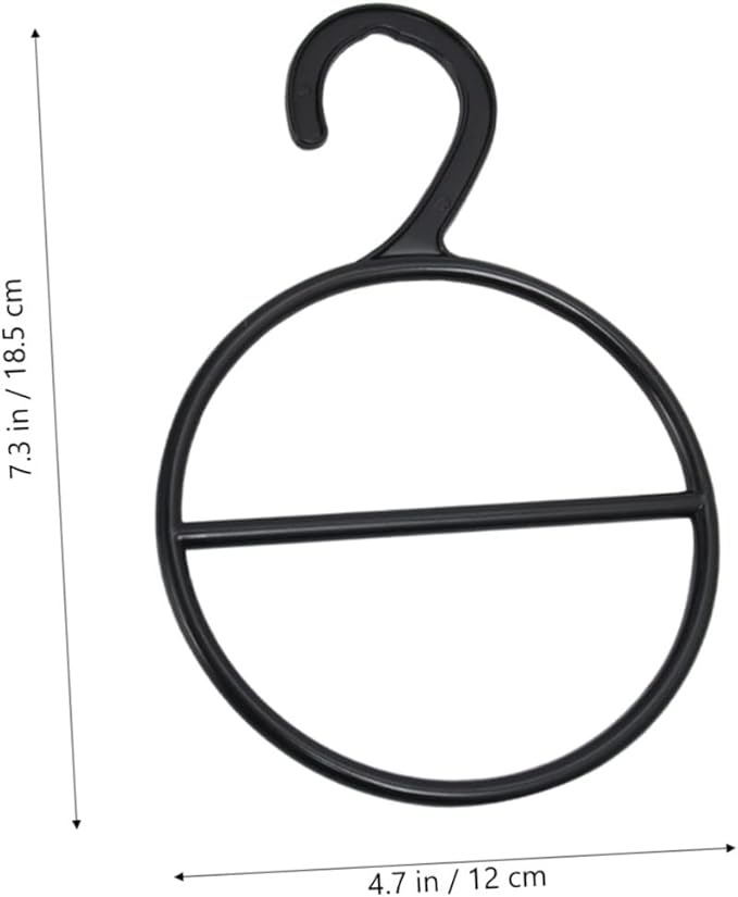 30 Pcs Tie Hanger Clothing Storage Bags Ring Stand Hangers for Clothes Clothing Organizer Circle Shape Scarf