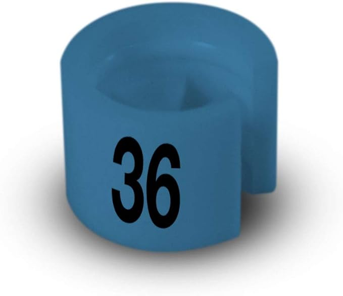Printed Colored Hanger Size Markers - 100pcs/bag (36)