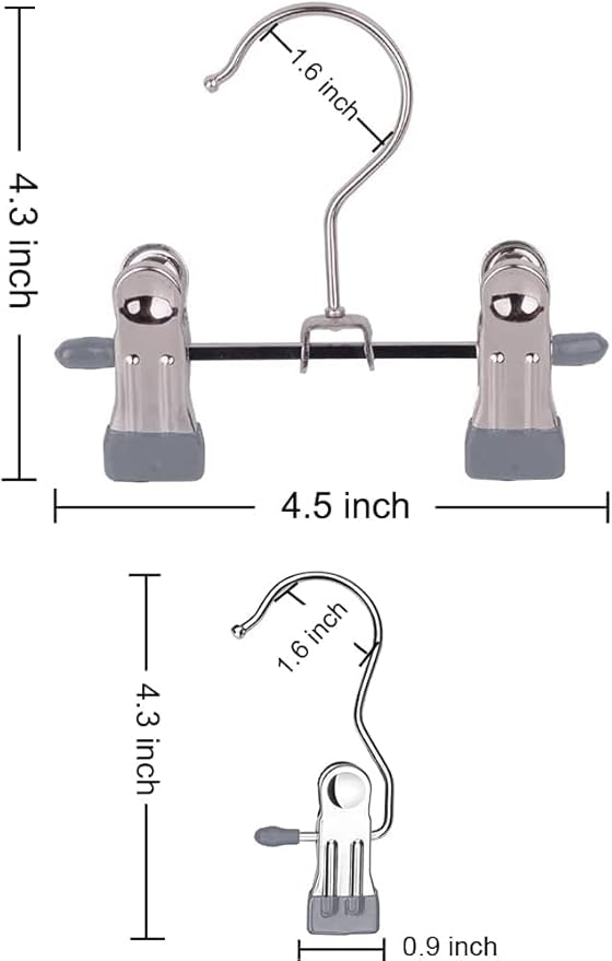 20 Pack Boot Hangers Closet Hanging Clips Laundry Hooks for Hats, Pants, Towel, Socks, Handbags, Bags, Underwear