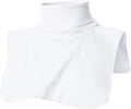 Ohoo Ribbed Cotton Blend Fake Turtleneck Dickey Collar Lightweight Detachable Mock Layering Accessory for Men Women