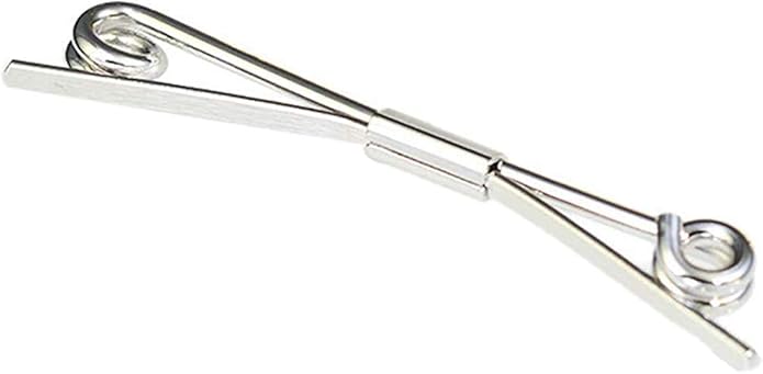 Necktie Tie Clips Collar Bar Shirt Collar Stay Tie Pins Cravat Clips Silver Metal Collar Pin Jewelry Accessories