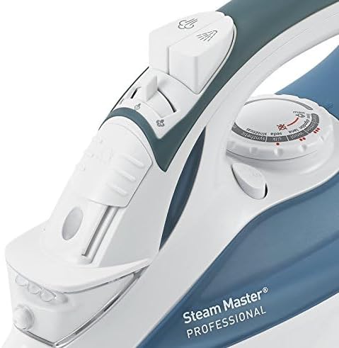 Sunbeam 4274-200 GreenSense SteamMaster Full Size Professional Iron with Retractable Cord and Clearview, White