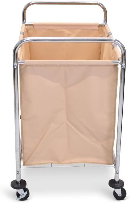 Luxor HL14 (Pack of 25) Laundry Cart With Steel Frame and Canvas - 100 lbs Load Capacity
