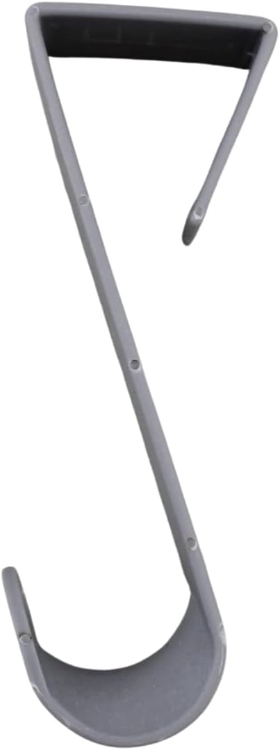 Dependable Industries inc. Essentials Over-The-Door Hanger Hook Set – 4-Pack of 4.5 in., Plastic Over-The-Door Hangers & Over-The-Door Hooks – Over-Door Hooks for Hanging Clothes & Towels (Gray)