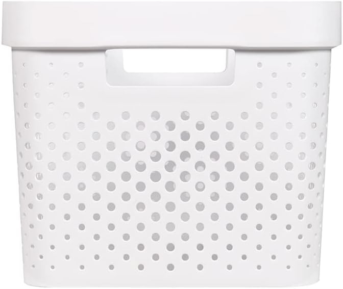 CURVER Infinity Box 17 L, White, 35.5 x 26.2 x 21.9 cm, Recycled Plastic
