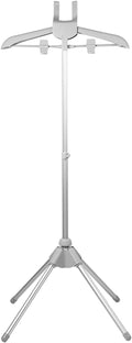 Clothes Steamer Stand, Folding Telescopic Height Adjustable with Ironing Gloves, Gray