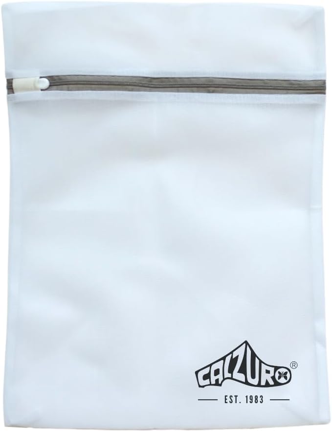 CALZURO Laundry Bag for Clogs - Designed for All Calzuro Footwear, Fine Mesh Material, Durable Zipper Closure with Cover for Snag Prevention, Gentle Wash, Protects Shoes and Clothes in Washing Machine