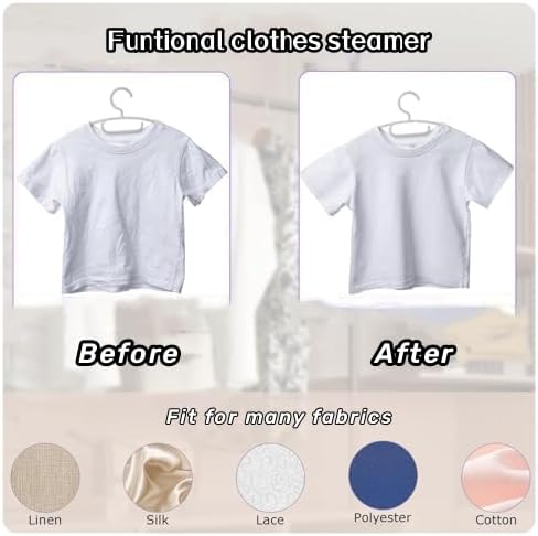 Rotary Garment Iron,Handheld Portable Steam Iron,Portable Garment Steamer Cleaner Handheld Electric Iron,Upgrade Portable Mini Ironing Machine,Foldable Travel Garment Iron for Clothes, (White)