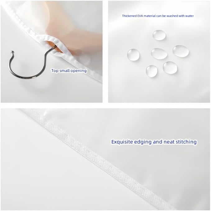 15 Pack Clear Shoulder Covers Clothes Suit Protectors Breathable Garment Dust Covers Clothes Plastic Garment Bags for Closet Storage Coats Jackets Dress Closet Storage (15)