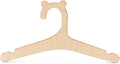 DIY Wooden Baby Hangers for Closet, Set of 5 Bear-Eared Infant Hangers for Baby Clothes & Woodland-Theme Nursery Decor, by Woodpeckers