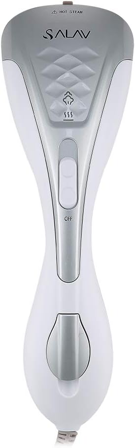 SALAV Steamer for clothes Handheld Iron 2 in 1, 2 Steam Settings, for Both Vertical and Horizontal Garment Handling, Ceramic Coated Metal Steam Panel, 150 ml Big Water Tank, 1150 Watt Silver