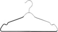 Pack of 48 Heavy Duty Metal Hangers with Shoulder Notch - Stainless Steel Wire Clothes Hangers, Ultra-Thin, Non-Slip, Space-Saving Design for Coats, Shirts, Dresses - Perfect for Closets and Wardrobes