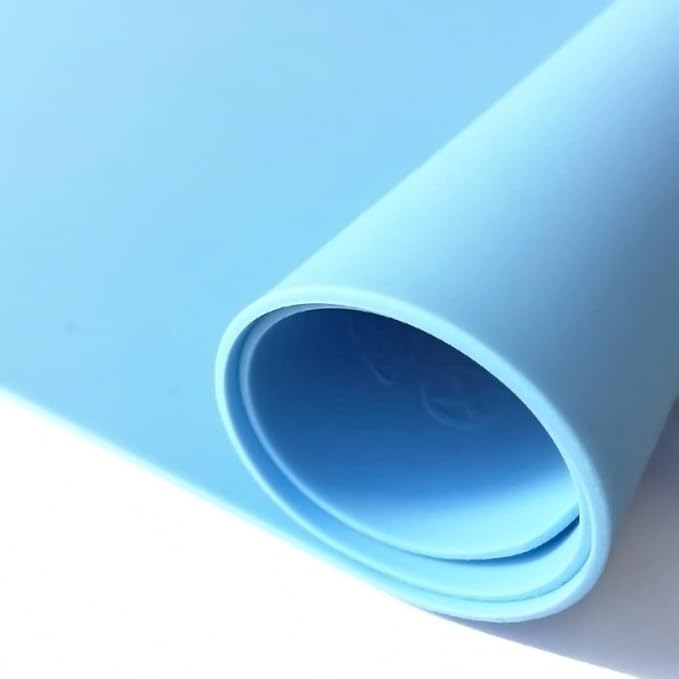 Home Essential, Supmat XL, Super Versatile Extra Large and Thick Heat Resistant Silicone Mat, Counter Mat (Serenity Blue)