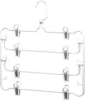 Whitmor Plastic 4 Tier Skirt Hanger, Steel