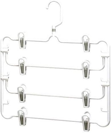 Whitmor Plastic 4 Tier Skirt Hanger, Steel
