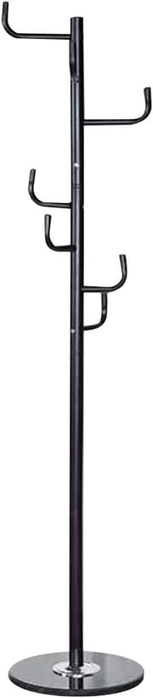 BAKAJI Metal Modern Black Coat Rack 6 Ganci