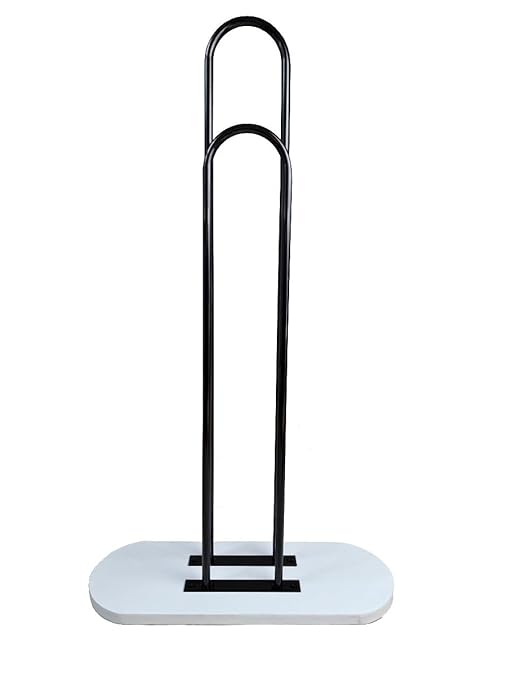 NAHANCO 101W-WD Deluxe Wood Hanger Stacker, White, Pack of 1