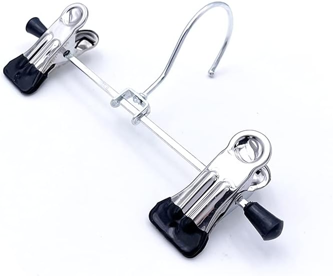 20pcs Adjustable Shoe Rack Pet Baby Pants Folder Multi Functional Travel Portable Hat 6" Heavy Duty Laundry Hooks Socks Holder Double Towels Bags Clothes Clip Boot Hanger Space Saving Home Organizer