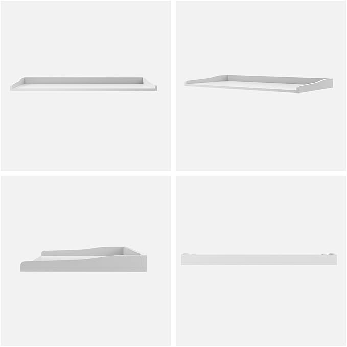 Washer Dryer Countertop, 54" W x 27.5"D Washer Dryer Topper with Non-Slip Mat, Laundry Countertop Organizer for Folding Clothes, White