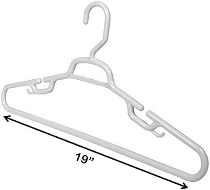 19" Heavy Duty Giant Plastic Hangers - 6PC