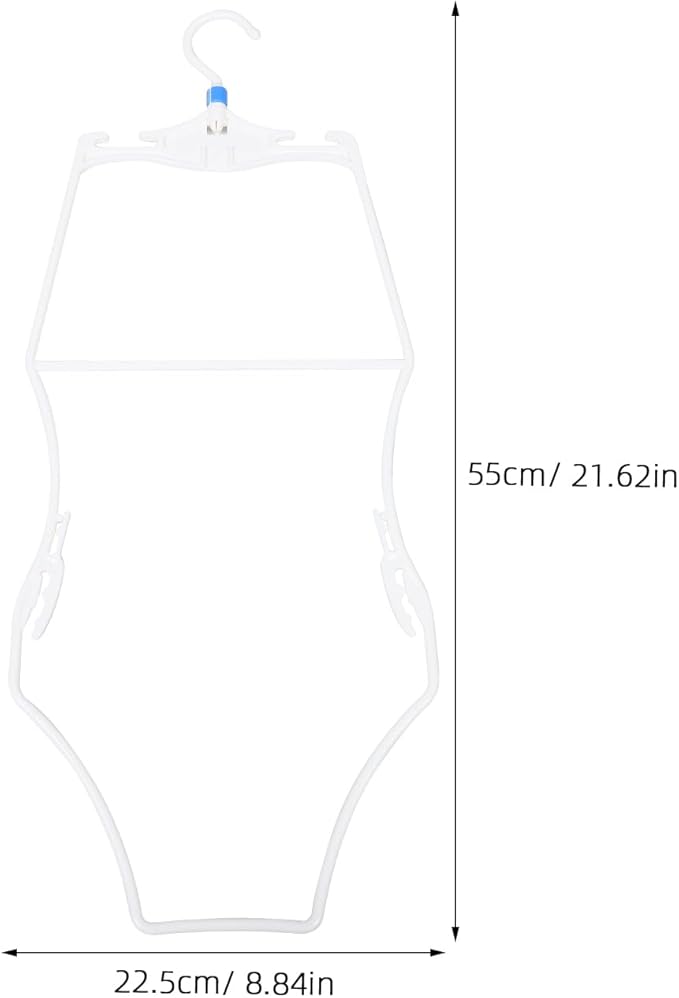 Kids Swimsuit Hangers 3 Pcs Plastic Bikini Display Clips Lightweight Swimwear Organizer for Home Travel Pool Storage and Retail Use