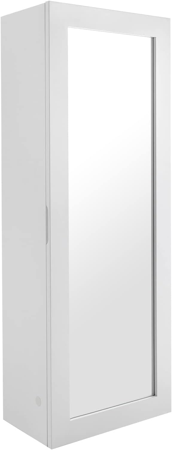 Wall Mounted Ironing Board Cabinet with Mirror, Built in Garment Ironing Surface Ironing Board with Foldable Storage Cabinet for Home Apartment Small Spaces (Style1)