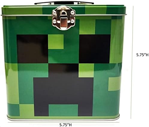 The Tin Box Company Minecraft XL Storage Tin with Handle, Minecraft