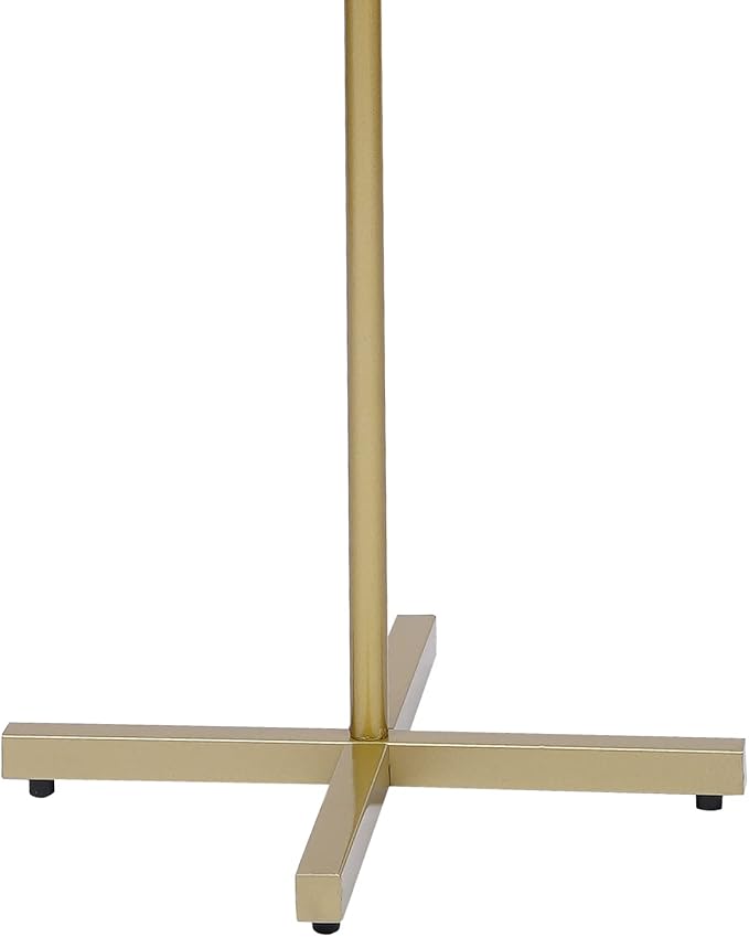 Metal Coat Rack Stand 7 Hooks Free Standing Coat Rack Tree-Shaped Coat Rack Hat Hanger Entryway Organizer for Clothes, Hats, Bags (Gold)