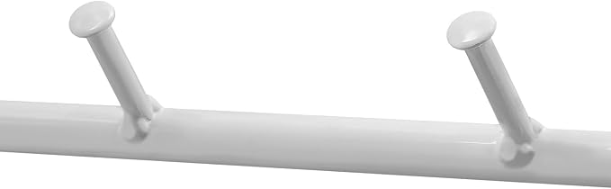 Corner Hall Tree, Corner Coat Rack with Storage Basket, Entryway Clothing Rack for Living Room Bathroom and Clothing Store, 6 Hooks and 2 Partitions, 90-Degree Corner Design (White)