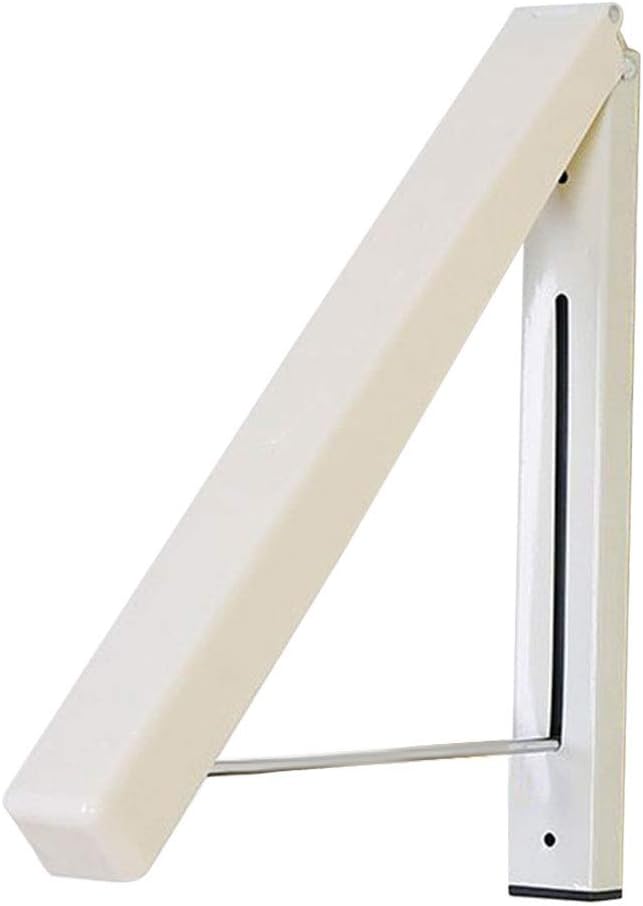Wall Mounted Clothes Drying Rack, Folding Wall Mount Clothes Hanger Stainless Steel Wall Mounted Clothes Coat Rack Clothes Rod Retractable for Closet Storage Organizer Bathroom Bedroom Laundry Room