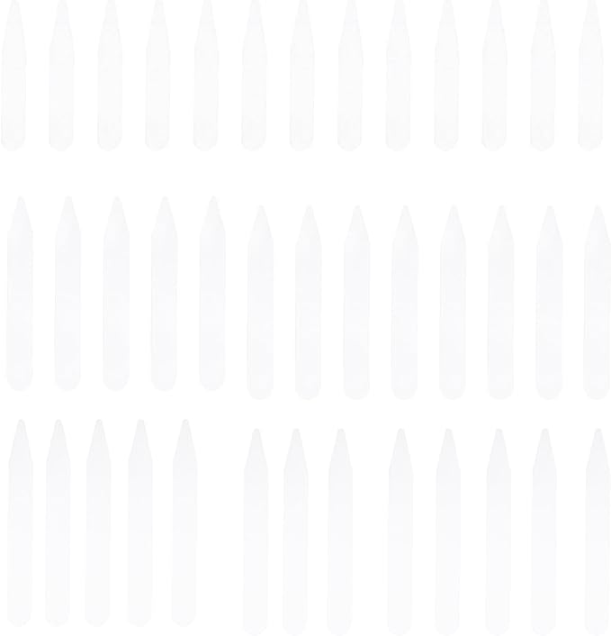 VICASKY 300pcs Transparent Shirt Collar Stays Stiffener Inserts for Dress Shirts Maintain Crisp Collars All Day for Businessmen and Formal Wear
