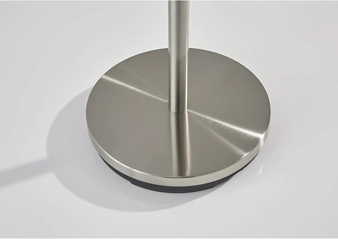 Adesso WK2030-22 Swizzle Coat Rack, Brushed Steel