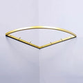 Corner Hanging Bar, Rack Iron Wall Mounted Right Angle Corner Clothing Rack, Industrial Pipe Garment,Multi-Purpose Hanging Rod, for Retail Display, Closet Storage(Gold)