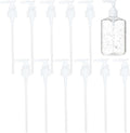 BENECREAT 12 Packs Plastic Replacement Pumps, 24-410 Thread/Neck Locking White Dispenser Replacement Pump Lotion Pumps for Soap, Lotion, Shampoo, Kitchen and Bathroom