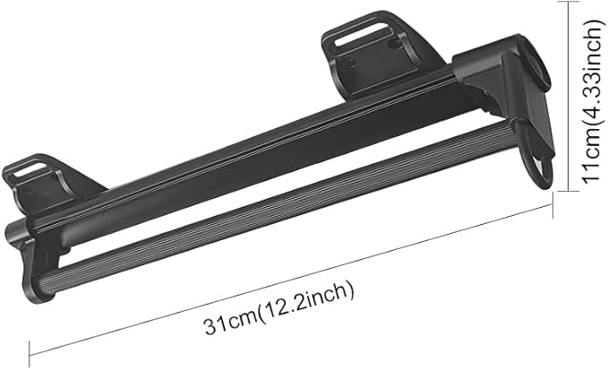 Adjustable Pull-Out Clothes Hanger Rod, Extendable Wardrobe Clothing Rail, Closet Clothes Hanger Rail