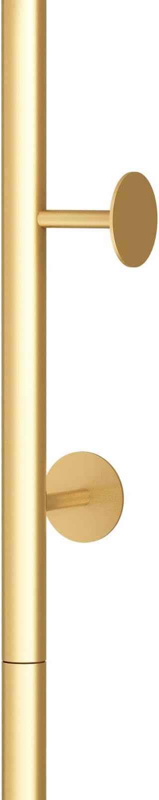 DR.IRON Modern Gold Coat Racks Freestanding Hall Coat Tree,Hat Racks with Marble Base & Coat Hanger with Umbrella for Entryway Hallway, Office or Bedroom