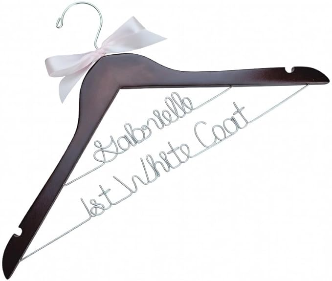 First White Coat Hanger, Pharmacist New Doctor Gift, PhD Gift, White Coat Ceremony, Medical School Graduation