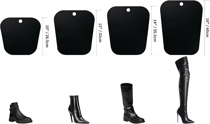 Luxdecor 32 Pieces (16 Pairs) 10/12/14/16in Boot Shaper Inserts Boots Form Stand Support Holder for Women and Men Organizer