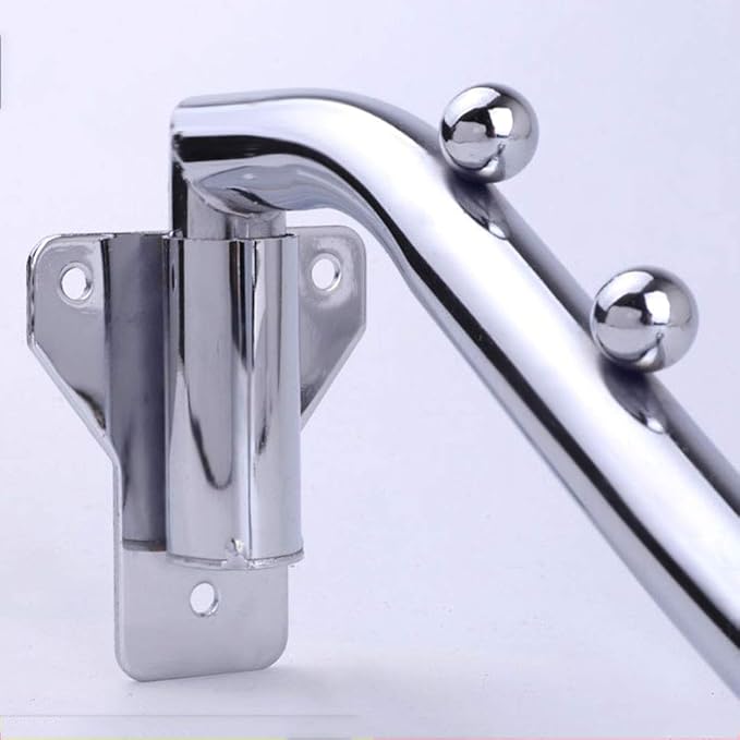 Clothes Hanger Rack, Folding Coat Hanger Hooks Wall Mounted, Space Saver Stainless Steel Drying Rack with Swing Arm Hook Holder Towel Hanger for Closet Storage Organizer Bathroom Bedroom Laundry Room