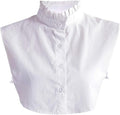 YAKEF Lady Half-Shirt Blouse Detachable Lace Chiffon Fake Collars Dicky Collar Faux Collar