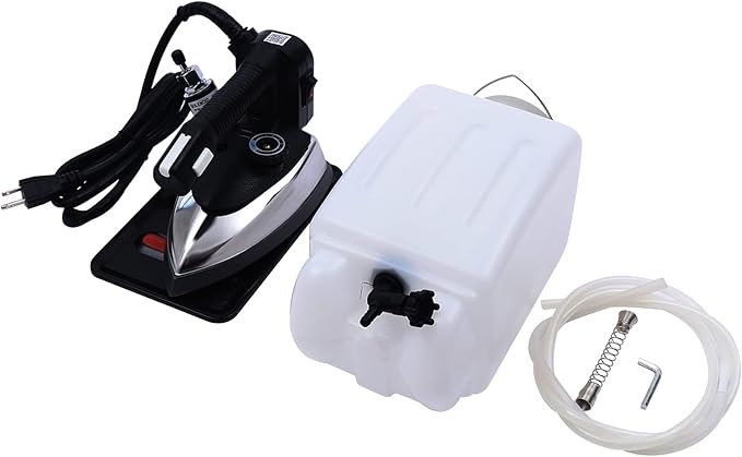 1200w Industrial Clothing Iron 5-Speed Regulation 140~428℉, Professional Steam Iron for Clothes with 0.79gal Water Tank, Suitable for Clothing Shops, Dry Cleaners, Hotels and Garment Factories