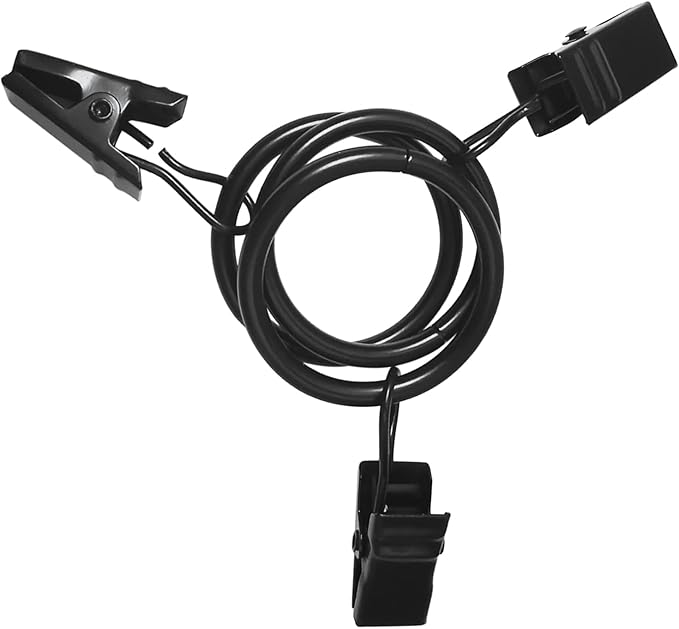 44 Pack Black Curtain Rings with Clips, Curtain Hooks Hangers Clip Rings for Hanging Drapes Bows Hat, Drapery Rings 1 in I D, Fits up to 5/8 in Diameter Curtain Rod.