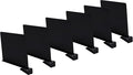 Sooyee 6 Pack Black Acrylic Shelf Dividers,Closet Shelves Closet Organizers and Storage in Bedroom, Kitchen, Office Shelves,Closet Dividers