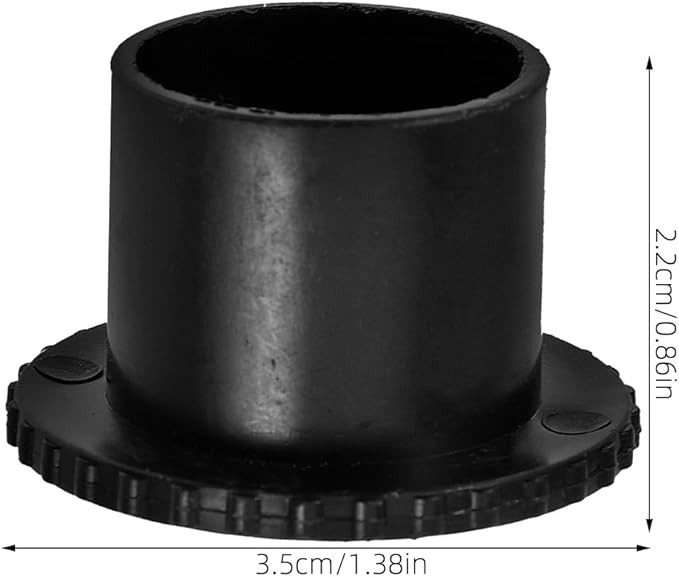 2pcs Black Clothes Rack End Caps Rod Stoppers Clothes Hanger Accessories for 26-28mm / 0.79-0.87in Diameter Drying Racks Easy to Install and Lightweight