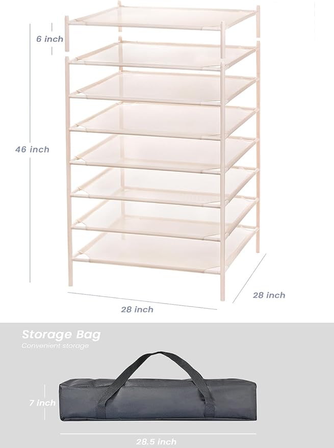 Stackable Sweater Laundry Drying Rack, Herb Drying Rack Mesh Clothes Drying Rack, 8-Layer