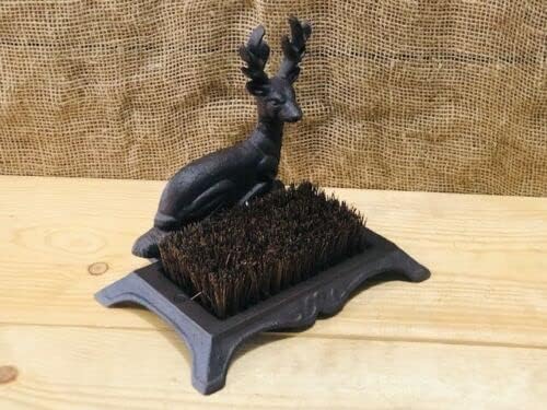 Cast Iron Deer Boot Brush Scraper Made with Cast Iron
